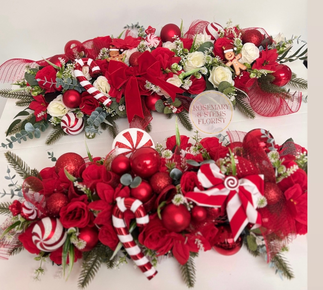 Red Christmas Garland