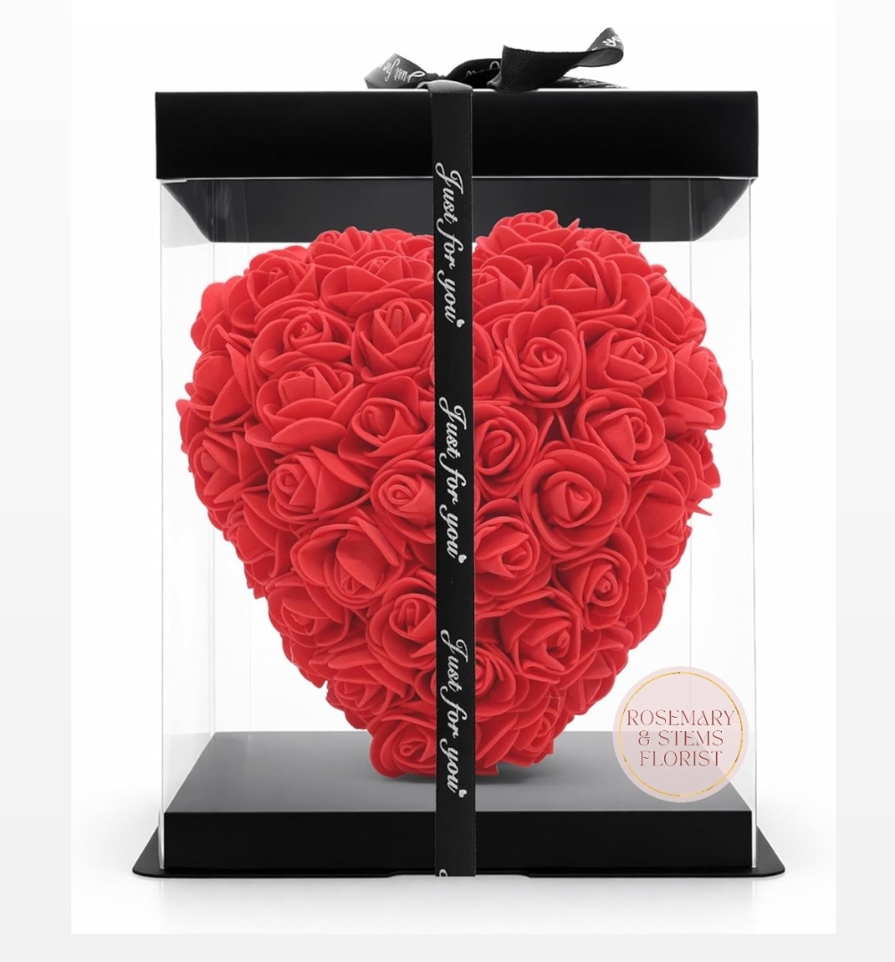 Forever rose heart & gift box