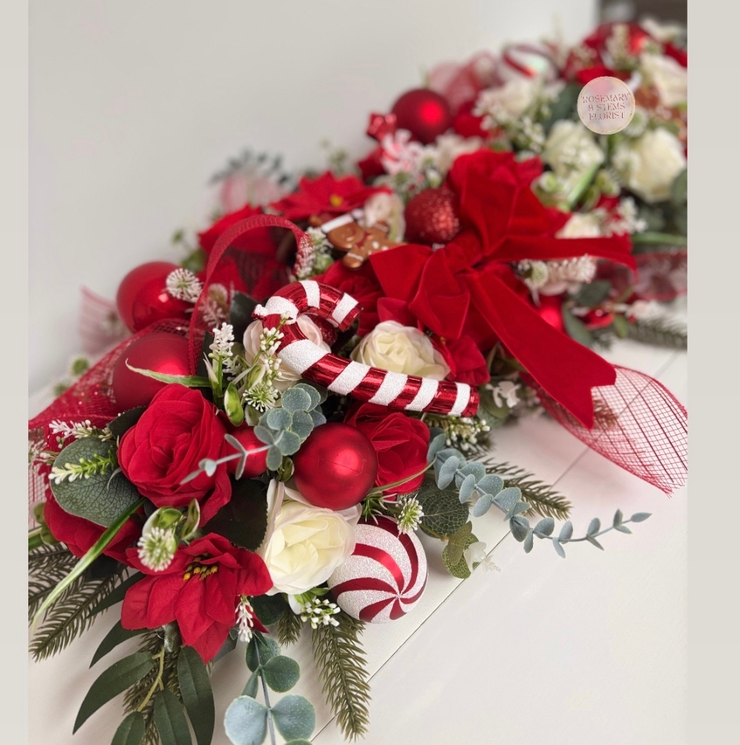 Red Christmas Garland