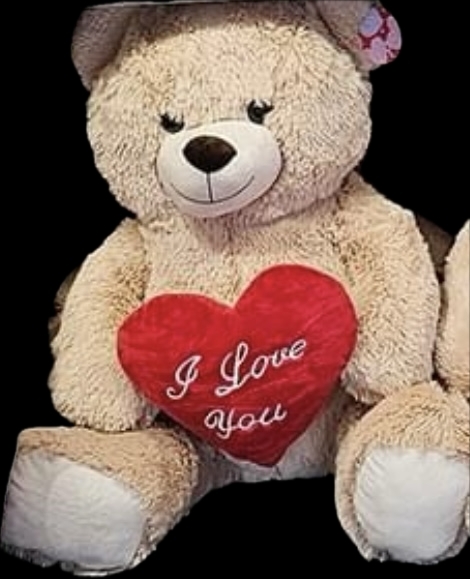 Giant I love you teddy bear