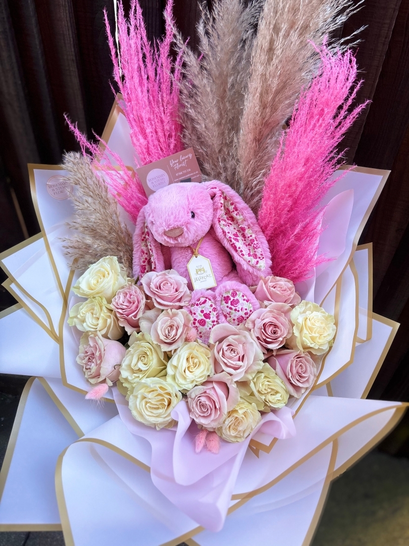 JellyCat bunny bouquet